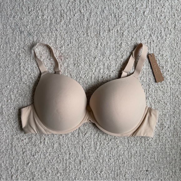 SKIMS | Fits Everyday Push Up Demi Bra - Sand New with Tags 44C - Picture 7 of 10
